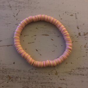 Pink and Yellow handmade Bracelet